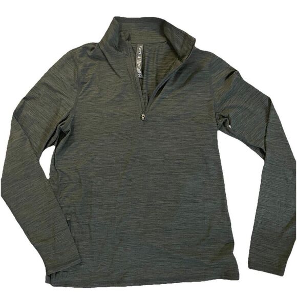 NWOT Mens Vuori Ease Performance Half Zip Performance Pullover Slim Charcoal S - Picture 4 of 6